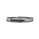 1 - Kathiryn 2.00 mm Black Diamond 7 Stone Wedding Band 
