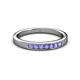 2 - Kathiryn 2.40 mm Tanzanite 7 Stone Wedding Band 