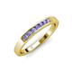 3 - Kathiryn 2.40 mm Tanzanite 7 Stone Wedding Band 