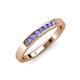 3 - Kathiryn 2.40 mm Tanzanite 7 Stone Wedding Band 