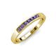 3 - Kathiryn 2.40 mm Iolite 7 Stone Wedding Band 