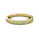 2 - Kathiryn 2.40 mm Peridot 7 Stone Wedding Band 