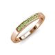 3 - Kathiryn 2.40 mm Peridot 7 Stone Wedding Band 