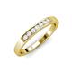 3 - Kathiryn 2.40 mm White Sapphire 7 Stone Wedding Band 