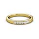2 - Kathiryn 2.40 mm White Sapphire 7 Stone Wedding Band 