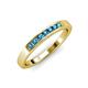 3 - Kathiryn 2.40 mm London Blue Topaz 7 Stone Wedding Band 