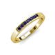 3 - Kathiryn 2.40 mm Blue Sapphire 7 Stone Wedding Band 