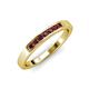 3 - Kathiryn 2.40 mm Ruby 7 Stone Wedding Band 