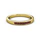 2 - Kathiryn 2.40 mm Ruby 7 Stone Wedding Band 