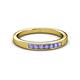2 - Kathiryn 2.40 mm Tanzanite 7 Stone Wedding Band 