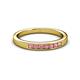 2 - Kathiryn 2.40 mm Pink Tourmaline 7 Stone Wedding Band 