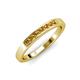 3 - Kathiryn 2.40 mm Citrine 7 Stone Wedding Band 