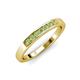 3 - Kathiryn 2.40 mm Peridot 7 Stone Wedding Band 