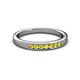 2 - Kathiryn 2.40 mm Yellow Sapphire 7 Stone Wedding Band 