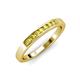 3 - Kathiryn 2.40 mm Yellow Sapphire 7 Stone Wedding Band 