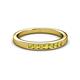 2 - Kathiryn 2.40 mm Yellow Sapphire 7 Stone Wedding Band 