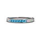 1 - Kathiryn 2.40 mm London Blue Topaz 7 Stone Wedding Band 