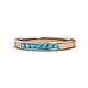 1 - Kathiryn 2.40 mm London Blue Topaz 7 Stone Wedding Band 