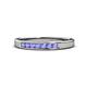 1 - Kathiryn 2.40 mm Tanzanite 7 Stone Wedding Band 