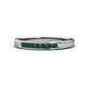 1 - Kathiryn 2.40 mm Emerald 7 Stone Wedding Band 