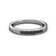 2 - Kathiryn 2.40 mm Black Diamond 7 Stone Wedding Band 
