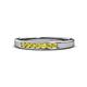 1 - Kathiryn 2.40 mm Yellow Sapphire 7 Stone Wedding Band 
