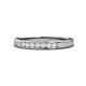 1 - Kathiryn 2.40 mm White Sapphire 7 Stone Wedding Band 
