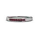 1 - Kathiryn 2.40 mm Ruby 7 Stone Wedding Band 