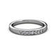 2 - Kathiryn 2.40 mm Diamond 7 Stone Wedding Band 
