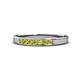 1 - Kathiryn 2.40 mm Yellow Diamond 7 Stone Wedding Band 