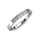 4 - Kathiryn 2.00 mm Diamond 7 Stone Wedding Band 