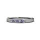 1 - Kathiryn 2.00 mm Iolite and Diamond 7 Stone Wedding Band 