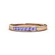 1 - Kathiryn 2.40 mm Tanzanite 7 Stone Wedding Band 