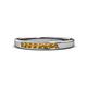 1 - Kathiryn 2.40 mm Citrine 7 Stone Wedding Band 