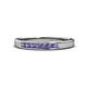 1 - Kathiryn 2.40 mm Iolite 7 Stone Wedding Band 