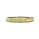 1 - Kathiryn 2.40 mm Peridot 7 Stone Wedding Band 