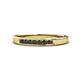 1 - Kathiryn 2.40 mm Black Diamond 7 Stone Wedding Band 