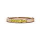 1 - Kathiryn 2.40 mm Yellow Sapphire 7 Stone Wedding Band 