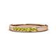 1 - Kathiryn 2.40 mm Yellow Diamond 7 Stone Wedding Band 