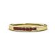 1 - Kathiryn 2.40 mm Ruby 7 Stone Wedding Band 