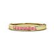 1 - Kathiryn 2.40 mm Pink Tourmaline 7 Stone Wedding Band 