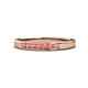 1 - Kathiryn 2.40 mm Pink Tourmaline 7 Stone Wedding Band 