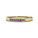 1 - Kathiryn 2.40 mm Iolite 7 Stone Wedding Band 