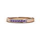 1 - Kathiryn 2.40 mm Iolite 7 Stone Wedding Band 