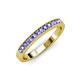 3 - Janice 2.00 mm Round Tanzanite 13 Stone Wedding Band 