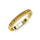 3 - Janice 2.00 mm Round Citrine 13 Stone Wedding Band 