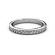 2 - Janice 2.00 mm Round Diamond 13 Stone Wedding Band 