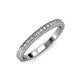 3 - Janice 1.70 mm Diamond 13 Stone Wedding Band 