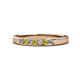 1 - Kathiryn 2.40 mm Yellow and White Diamond 7 Stone Wedding Band 