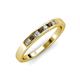 3 - Kathiryn 2.40 mm Smoky Quartz and Diamond 7 Stone Wedding Band 
